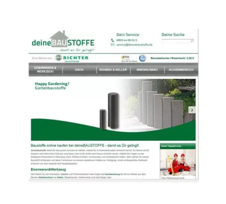 Bild: Neuer Online Shop im Bau