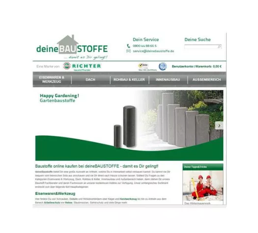 Bild: Neuer Online Shop im Bau