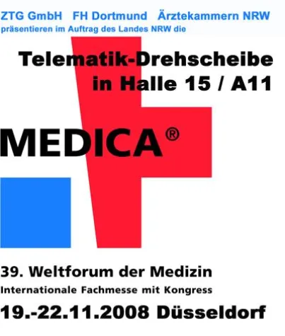 Erstes portalklinisches Szenario live auf der MEDICA 2008 - Intensivpatienten telemedizinisch betreuen Bild: Erstes portalklinisches Szenario live auf der MEDICA 2008 - Intensivpatienten telemedizinisch betreuen