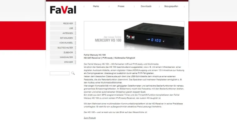 Bild: FaVal zieht neue Seiten auf