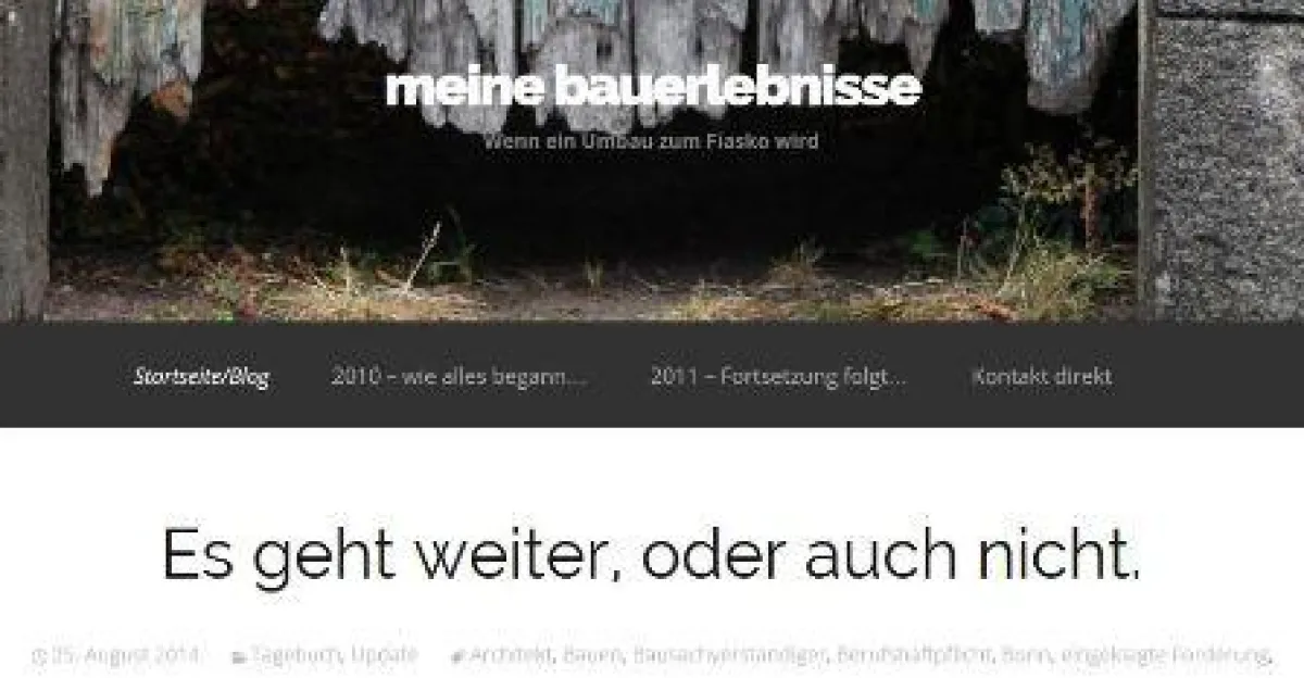 meinebauerlebnisse.de - der Baublog von Lötters