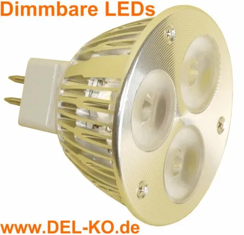 Bild: Dimmbare LED Leuchtmittel GU5,3 GU10 E27 - keine Utopie mehr