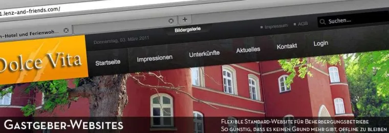 Bild: Kein Gastgeber ist zu klein für einen professionellen Internetauftritt