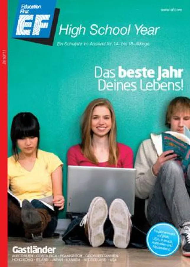 Gerade erschien: Die neue Broschüre von EF High School Year für das Schuljahr 2010/11