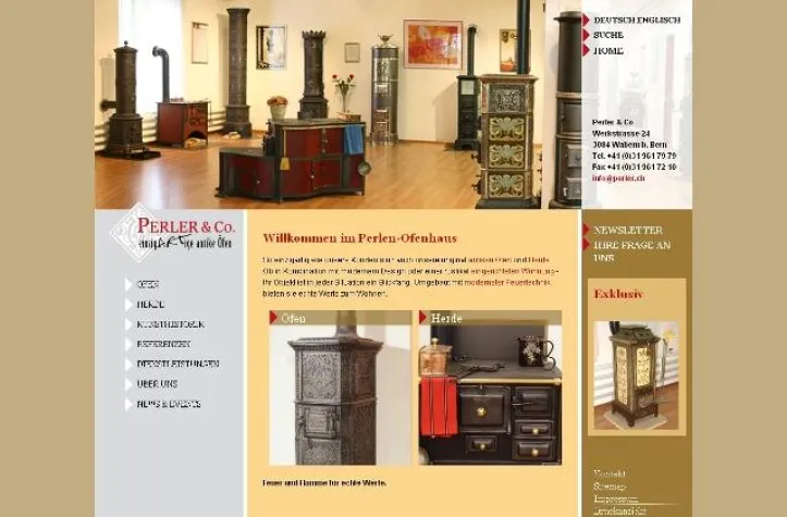 Bild: Das Perlen-Ofenhaus ist online