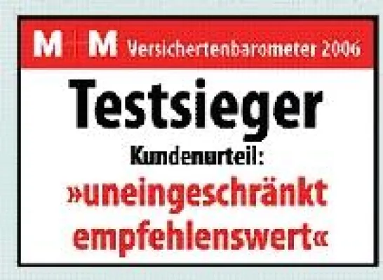 Bild: M+M Versichertenbarometer 2007: Kundenzufriedenheit und Kundenbindung im Urteil der Versicherten