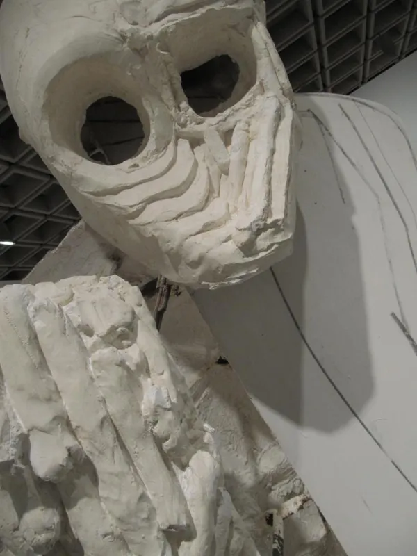 Thomas Houseago: Baby (2009-2010, Detail) at the Whitney Biennial 2010.