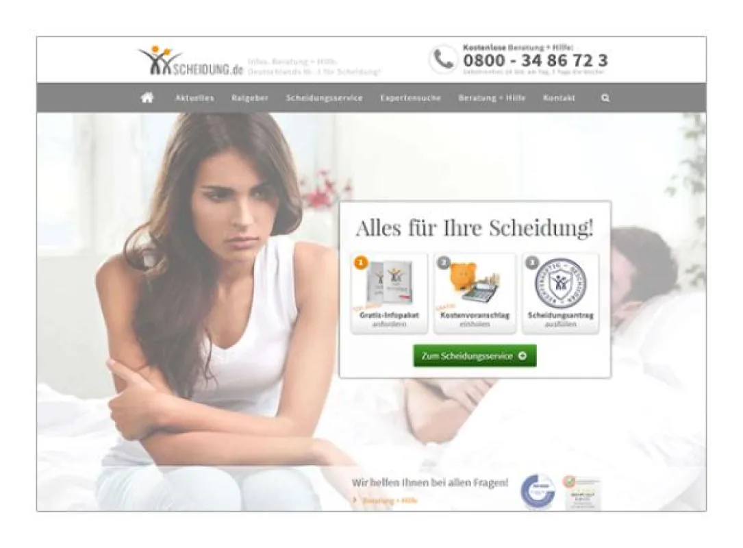 Scheidung.de präsentiert sich im neuen Gewand