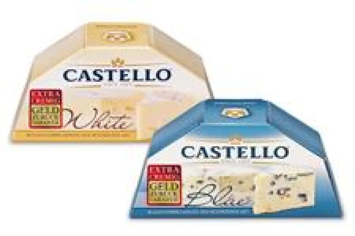 Castello Blue und Castello White versprechen extra cremige Genusserlebnisse. Dafür bürgt die Marke von Oktober bis Dezember 2009 mit einer Geld-zurück-Garantie.
