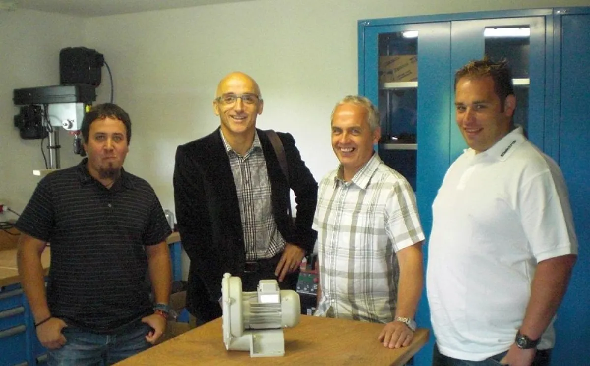 V.l.n.r. Stefan Helm, Ulrich W. Kreher, Hermann Helm, Christian Reischauer