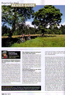 Bild: Zehn Seiten in Europas Nr. 1 der MTB-Magazine: Mountainbike-Magazin „bike“ mit Revier-Guide Bayerischer Wald