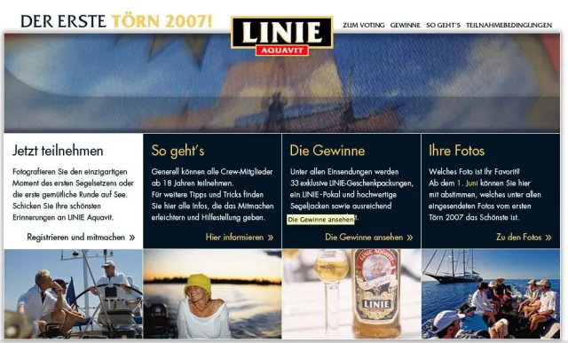 Bild: Interwall gewinnt LINIE Aquavit Online-Etat