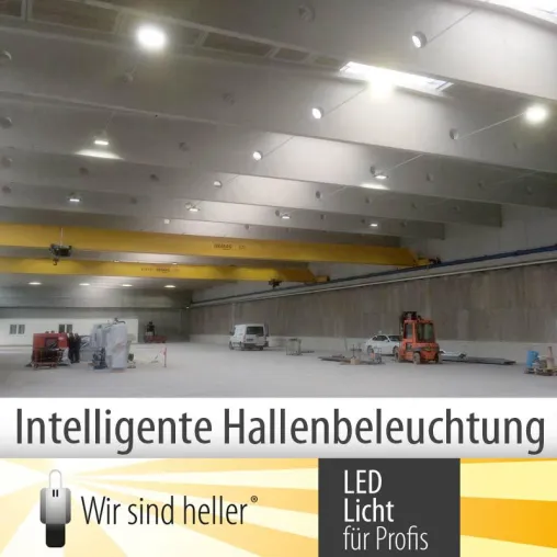 Bild: Intelligente Hallenbeleuchtung