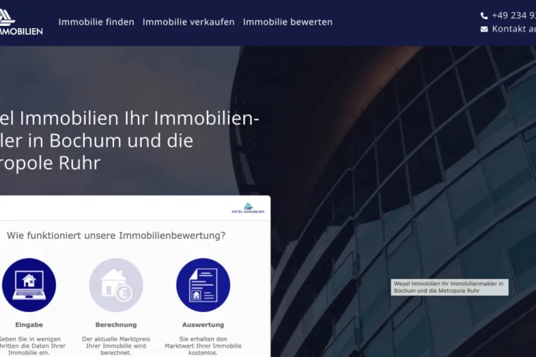 Bild: Immobilien Bochum - WEYEL IMMOBILIEN stärkt den Markt mit Erfahrung, Vertrauen und regionaler Expertise