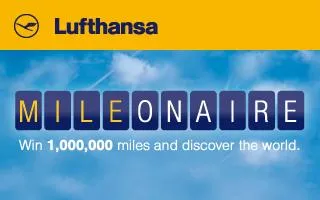 TLGG sucht mit Lufthansa weltweit nach MILEONAIRE Bild: TLGG sucht mit Lufthansa weltweit nach MILEONAIRE