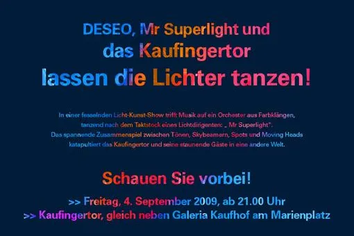 Bild: Großer DESEO-Licht-Event im Kaufingertor München zur 3. Münchner Shoppingnacht