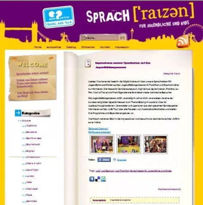 Bild: Neuer europartner Sprachreisen Blog - Sprachreisen für Kinder und Jugendliche nach England werden präsentiert