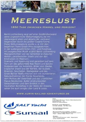 Bild: SUNSAIL und SALT YACHT präsentieren die audiovisuelle Filmshow „Meereslust“