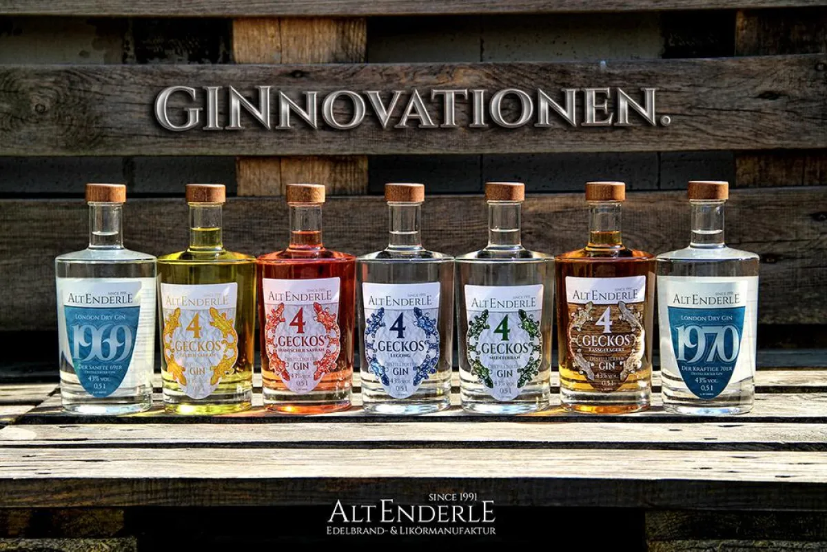 Das außergewöhnliche Gin-Sortiment von AltEnderle