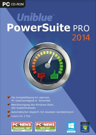 Bild: Uniblue PowerSuite 2014 hält den PC in Topform
