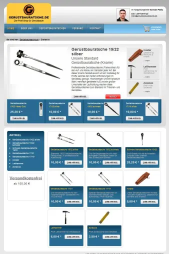 Bild: Gerüstbauratsche.de entscheidet sich für Webshop Software der Werbeagentur Berlin