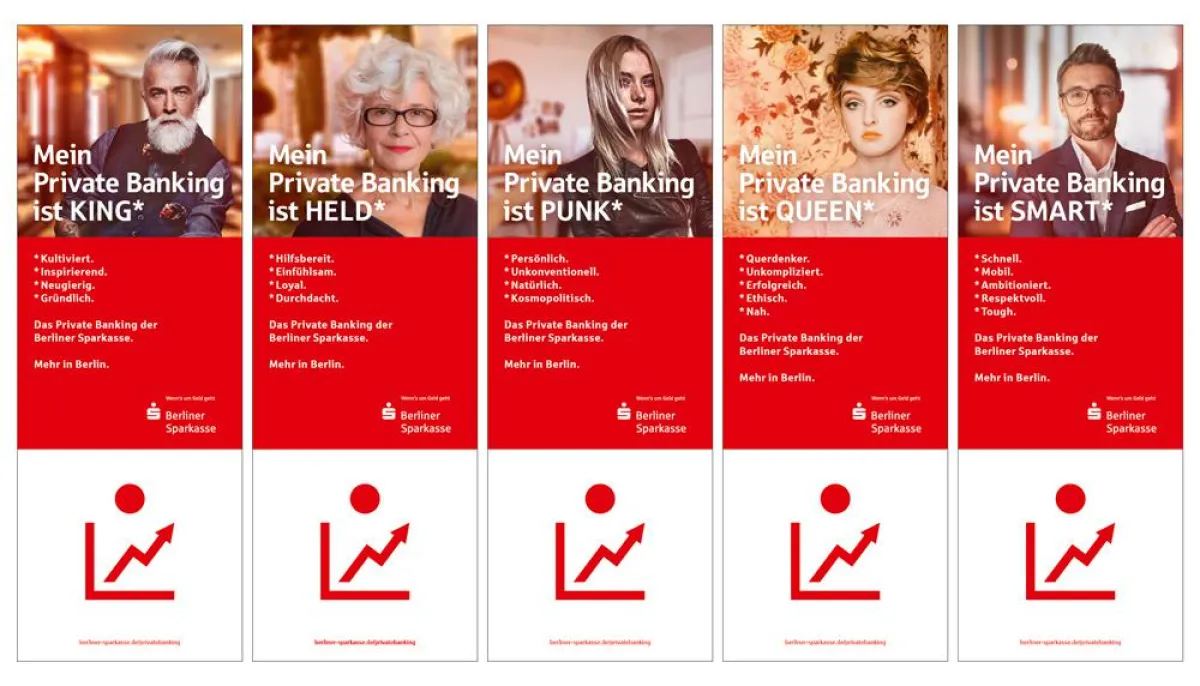 CB.e Plakatkampagne für Berliner Sparkasse