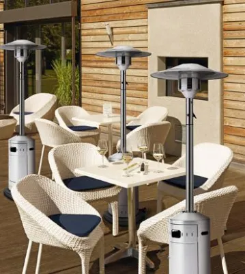 Heizstrahler: Schönwettergarantie für Gastronomen. Lusini.de nimmt unterschiedliche Systeme unter die Lup Bild: Heizstrahler: Schönwettergarantie für Gastronomen. Lusini.de nimmt unterschiedliche Systeme unter die Lup