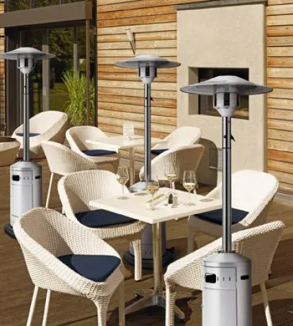 Bild: Heizstrahler: Schönwettergarantie für Gastronomen. Lusini.de nimmt unterschiedliche Systeme unter die Lup