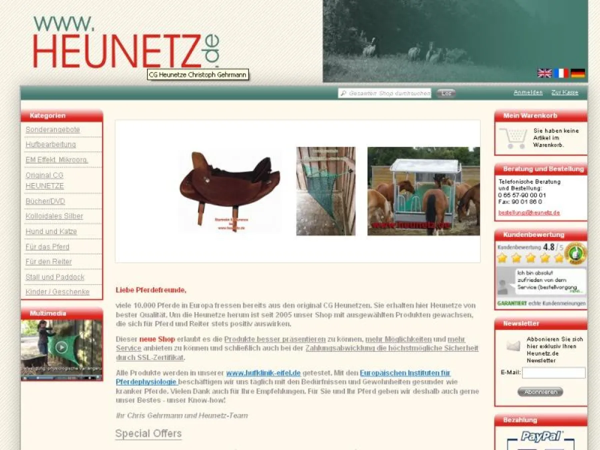 Magento-Agentur team in medias erstellt Magento-Shop für Pferde-Zubehör und mehr