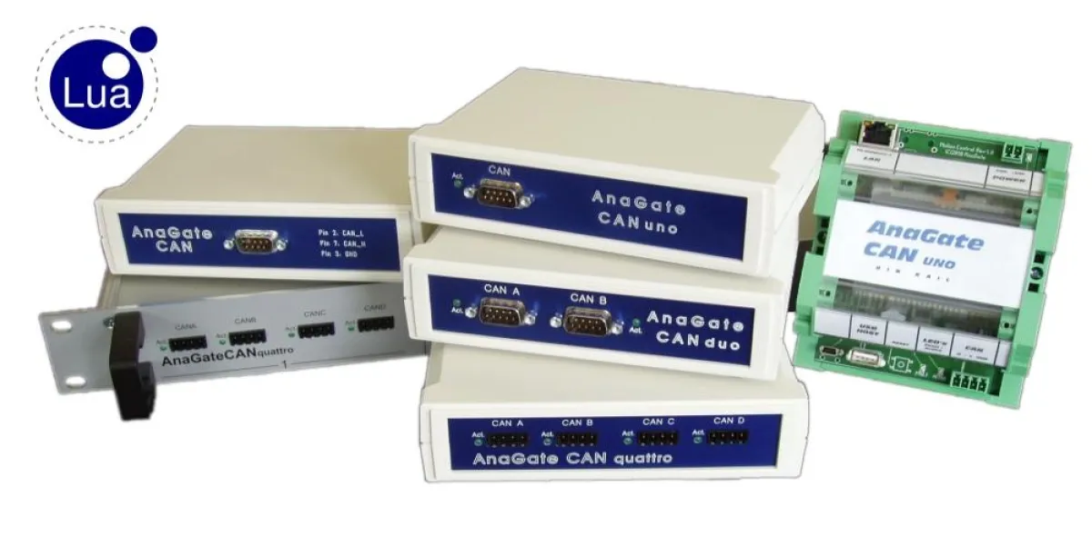 AnaGate CAN-Gateways mit LUA-Schnittstelle