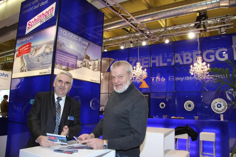 Bild: Schilthorn auf der Swissbau in Basel weithin sichtbar