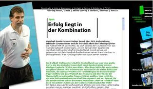 Bild: Handball-Bundestrainer Heiner Brand spricht auf in-fuehrung-gehen.de über Motivation, Teamarbeit und die Bedeutung der Führungsspieler