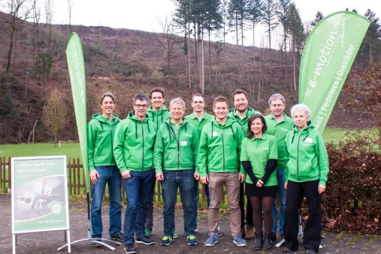 Bild: Entwicklung der e-motion e-Bike Shops in der Schweiz