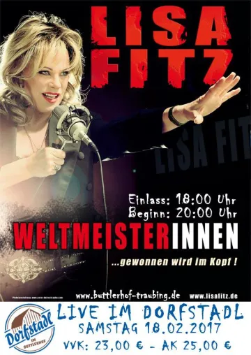 Bild: Lisa Fitz - live im Dorfstadl Buttlerhof in Tutzing am 18.02.2017