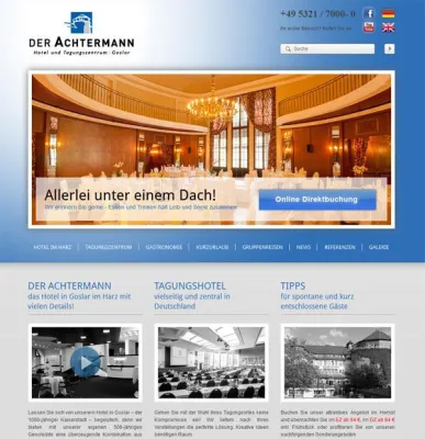 Bild: Neuer Internet-Auftritt für 4-Sterne-Hotel „Der Achtermann“