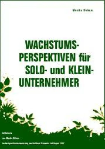 Bild: "Wachstumsperspektiven für Solo- und Kleinunternehmer" - Artikelserie jetzt als E-Booklet