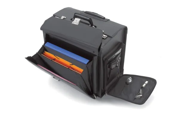 Bild: DICOTA DataCollect: Multifunktionale Kofferlösung mit Trolley-System für 15,4“ Notebooks und Drucker