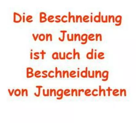 Bild: Bundestag beschneidet Grundrechte von Jungen