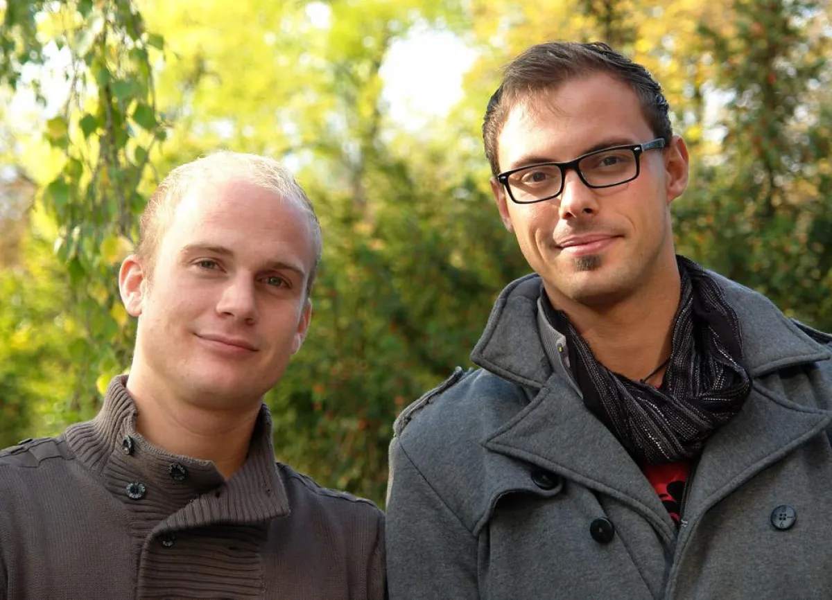 Peter Schulz (l.) und Christian Klose vom HIT e.V. organisieren in diesem Jahr mit weiteren Studierenden das Themenforum.