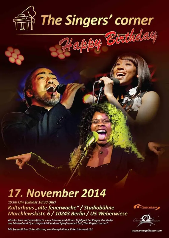The Singers corner Berlin - Live Entertainment im Stil einer New Yorker Pian Bar
