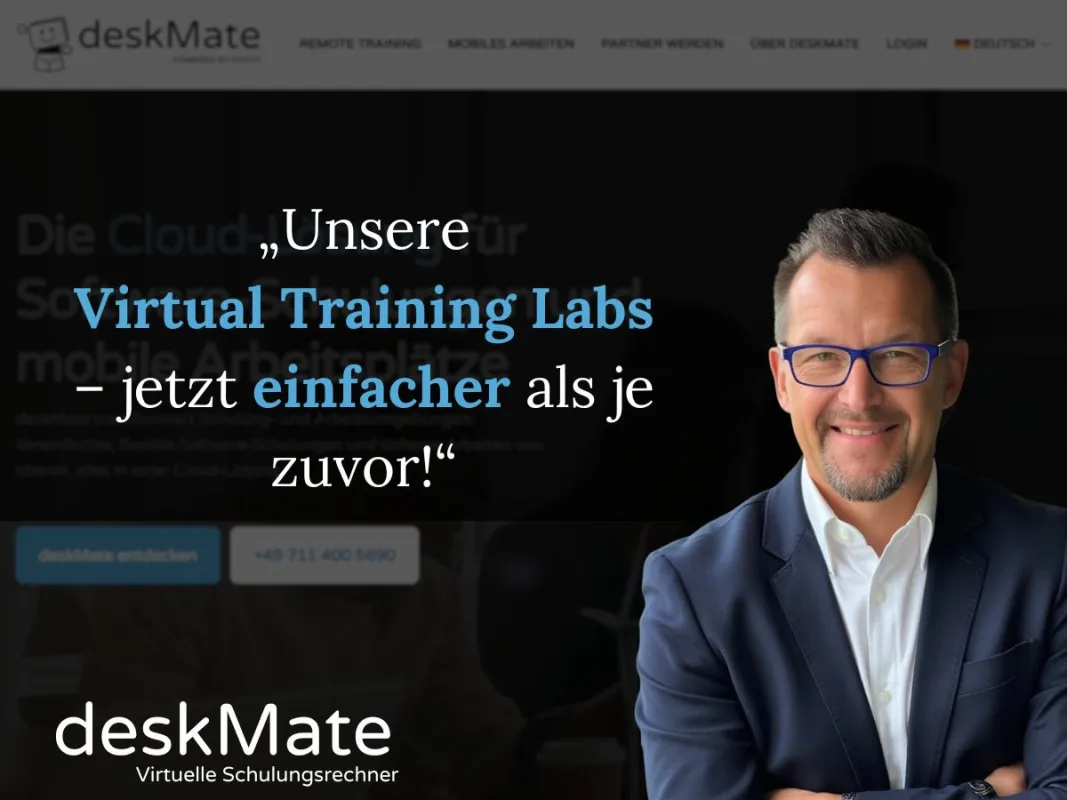 deskMate Virtual Training Labs - jetzt einfacher als je zuvor. (© Kivito GmbH)