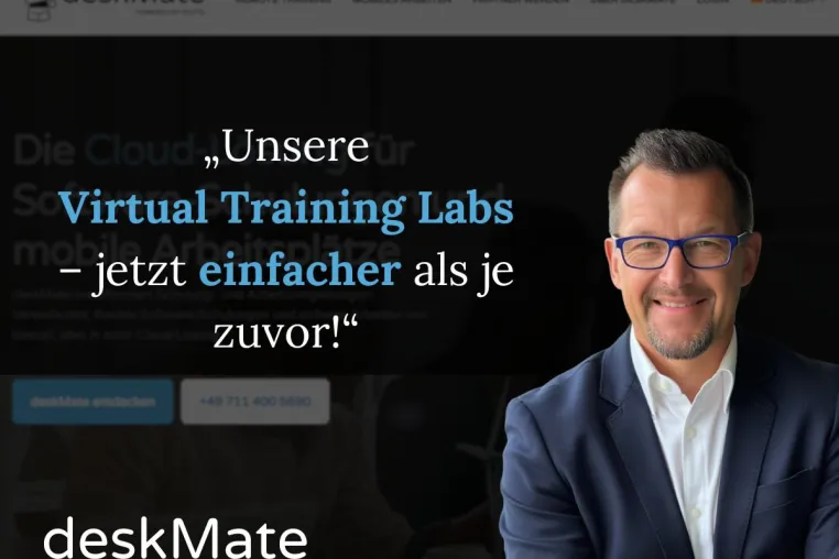 Bild: deskMate mit neuem Webauftritt: Modernes Design & optimierte Benutzerfreundlichkeit für Virtual Training Labs