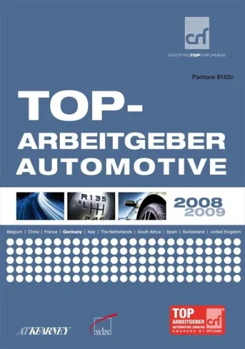 Top-Arbeitgeber Automotive 2008/09 Bild: Top-Arbeitgeber Automotive 2008/09