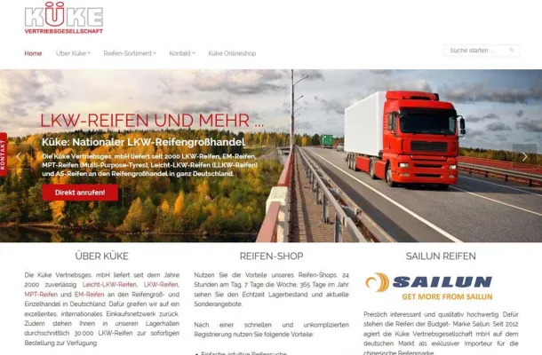 Bild: Küke Vertriebsgesellschaft mbH mit neuer Website online