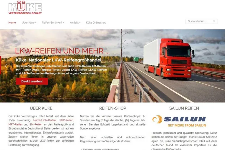 Bild: Küke Vertriebsgesellschaft mbH mit neuer Website online