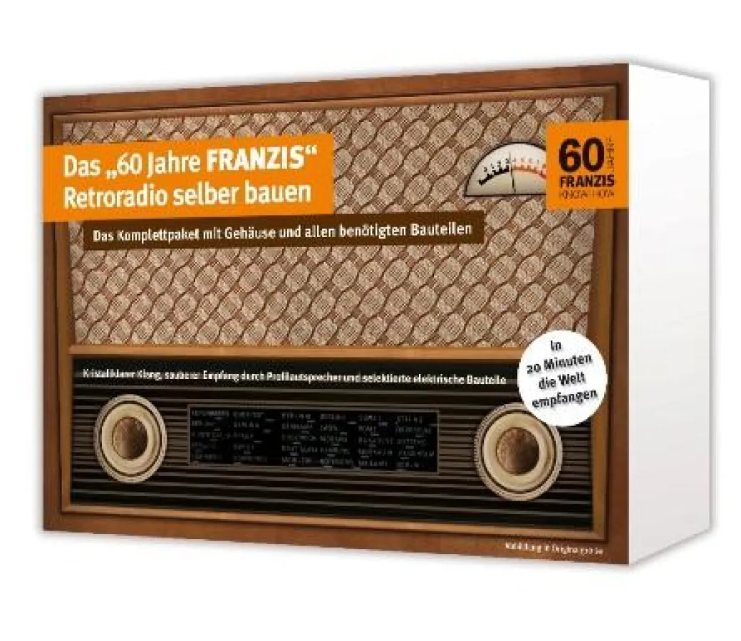 Zurück in die Rundfunkgeschichte mit dem Franzis-Retroradio zum selber bauen