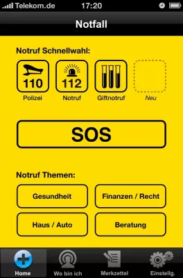 Bild: Neu: Notfall App von Gelbe Seiten hilft in jeder Lebenslage