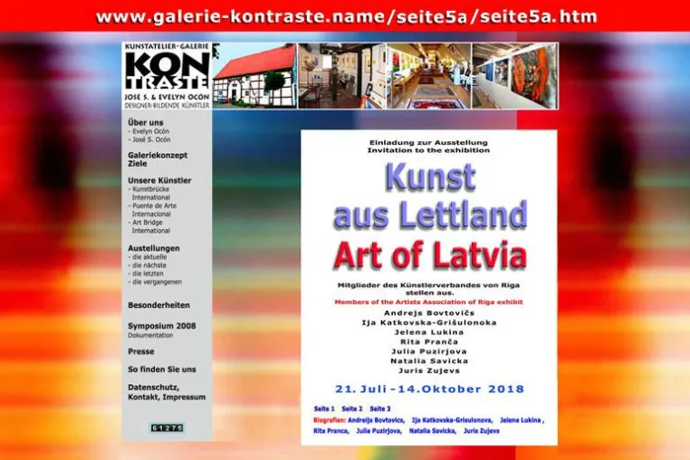 Bild: Ausstellung KUNST AUS LETTLAND - ART OF LATVIA