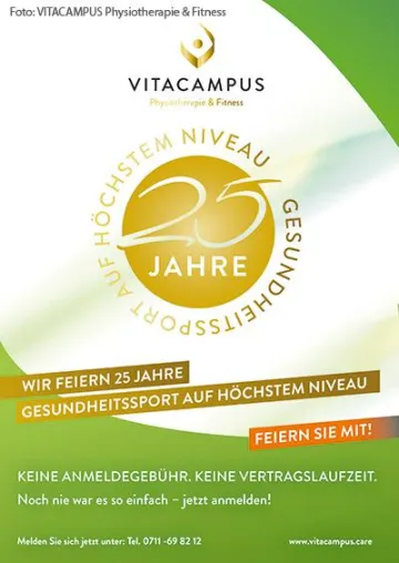 Bild: Das VITACAMPUS Physiotherapie & Fitness wird 25 Jahre alt...