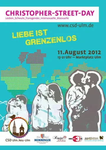 Bild: 2. Christopher Street Day Ulm.Neu-Ulm– „Liebe ist grenzenlos“